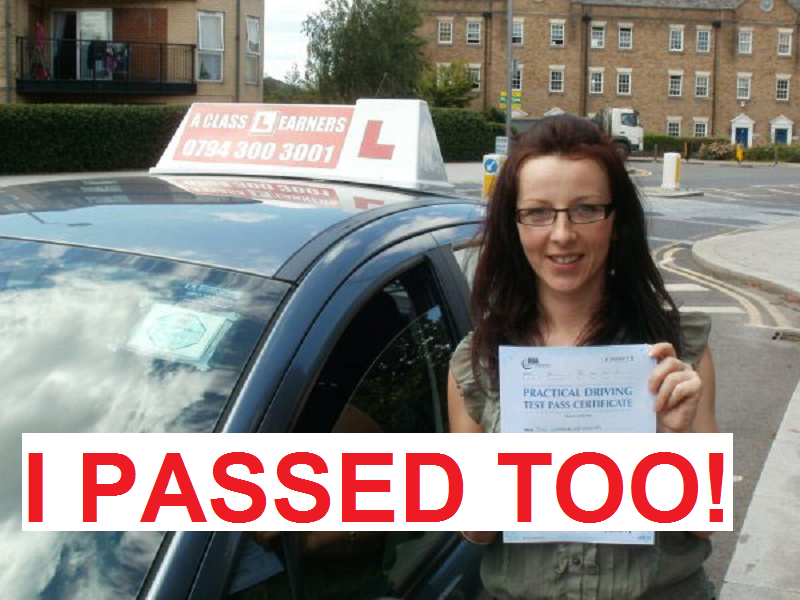 I passed my test in Ilford!